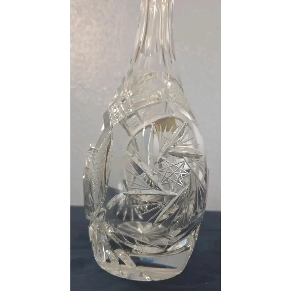 Vintage Lausitzer 24% Lead Crystal Decanter Made in German Democratic Republic